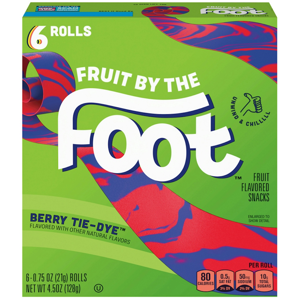 Photo of Fruit by the Foot Gluten Free Berry Tie Dye Flavored Snacks