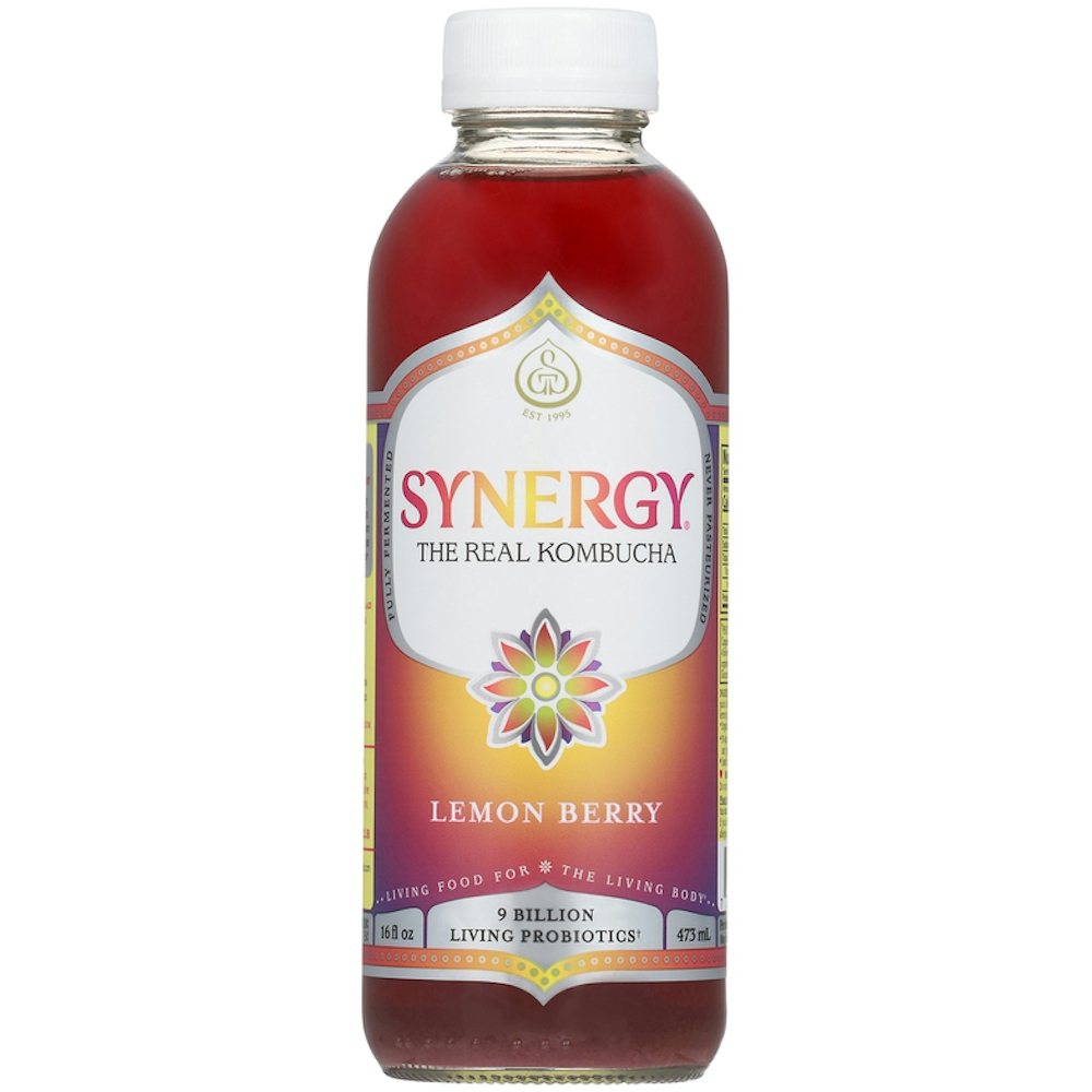 Photo of Synergy GT's Lemon Berry Organic Raw Kombucha - 16 Fl Oz