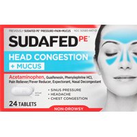 Sudafed - Head Congestion + Mucus 24 Cap