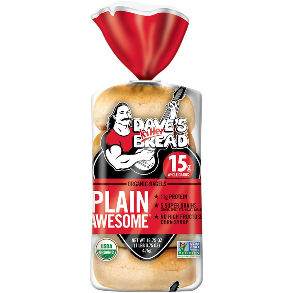 Photo of Dave's Killer Bread Plain Awesome Organic Bagels - 16.75oz