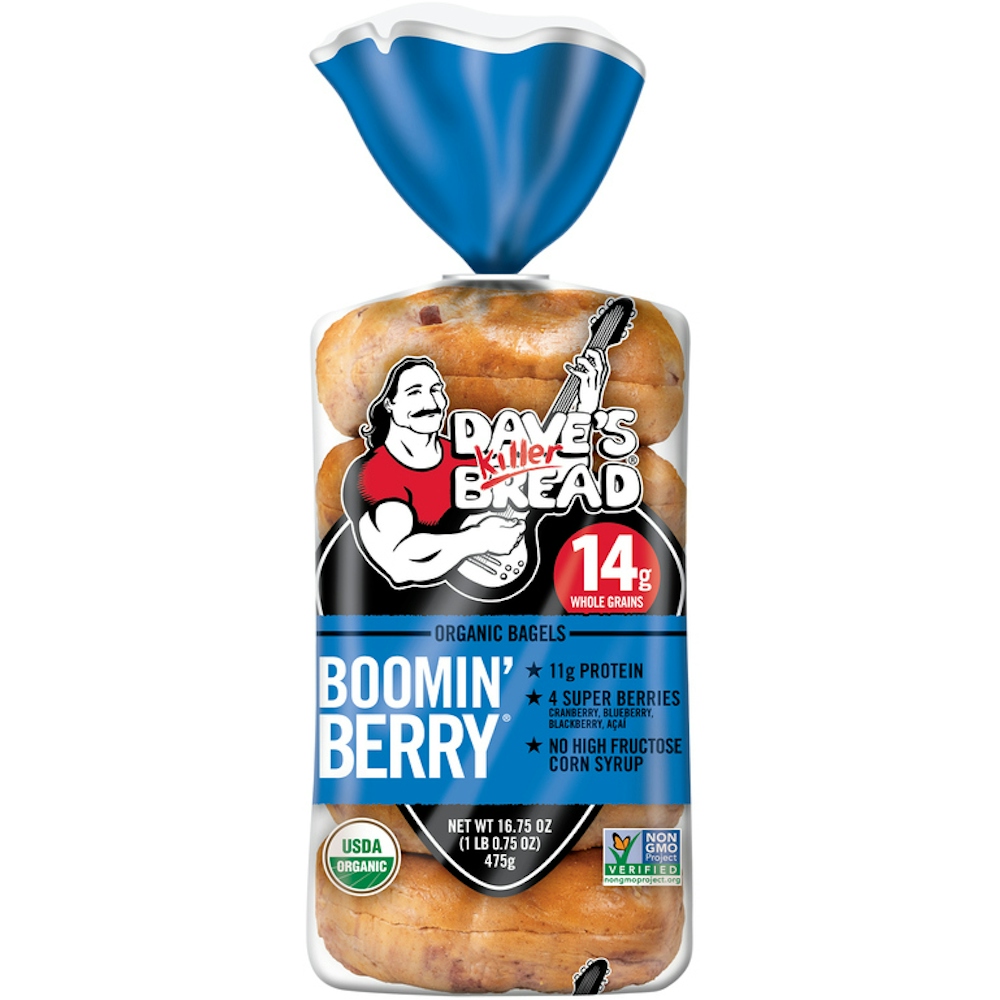 Photo of Dave's Killer Bread Boomin' Berry Organic Bagels 16.75 Oz. Bag