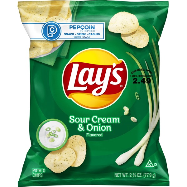 Sour Cream & Onion Flavored Potato Chips, Sour Cream & Onion