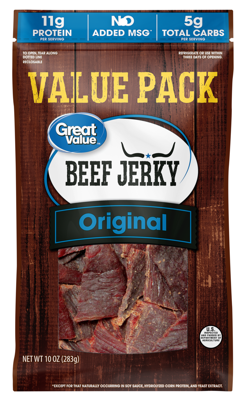 Great Value Original Beef Jerky Pack, 10 Oz