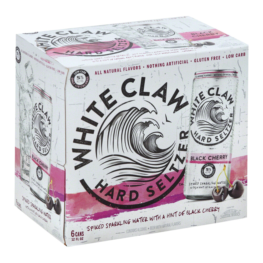 Photo of White Claw Hard Seltzer Black Cherry 12oz 6 Pack Can