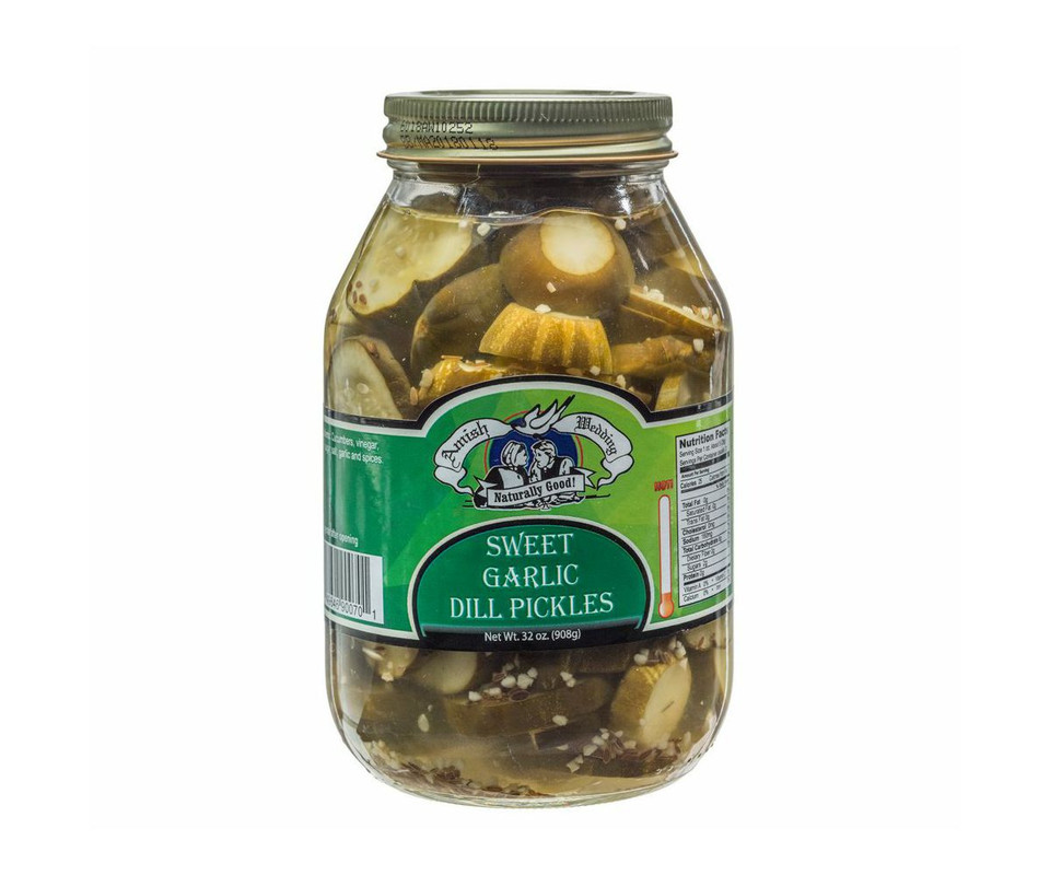 Sweet Garlic Dill Pickles, Sweet Garlic