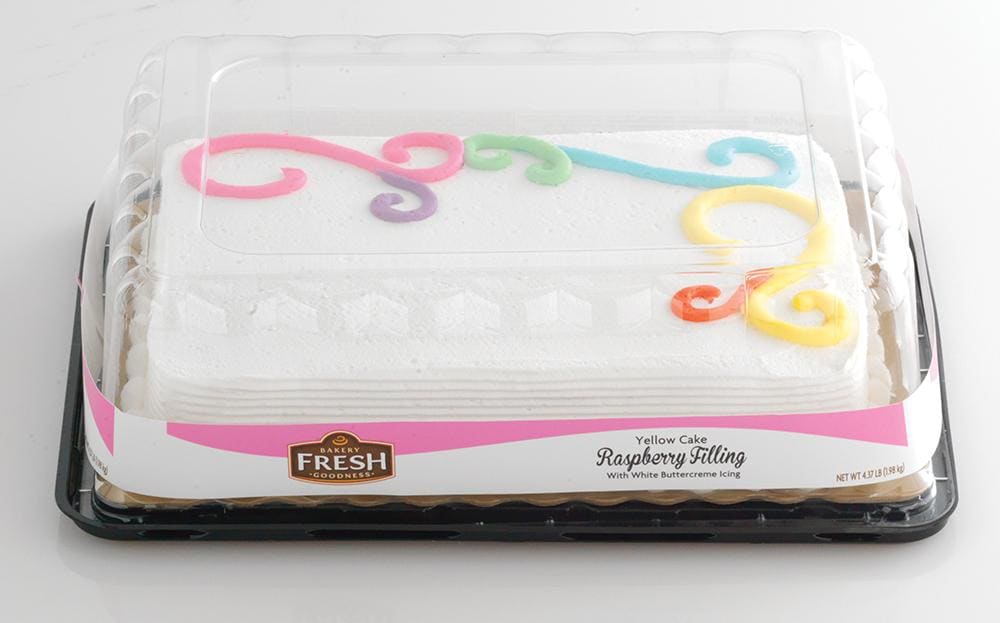 Raspberry Filling with White Buttercreme Icing