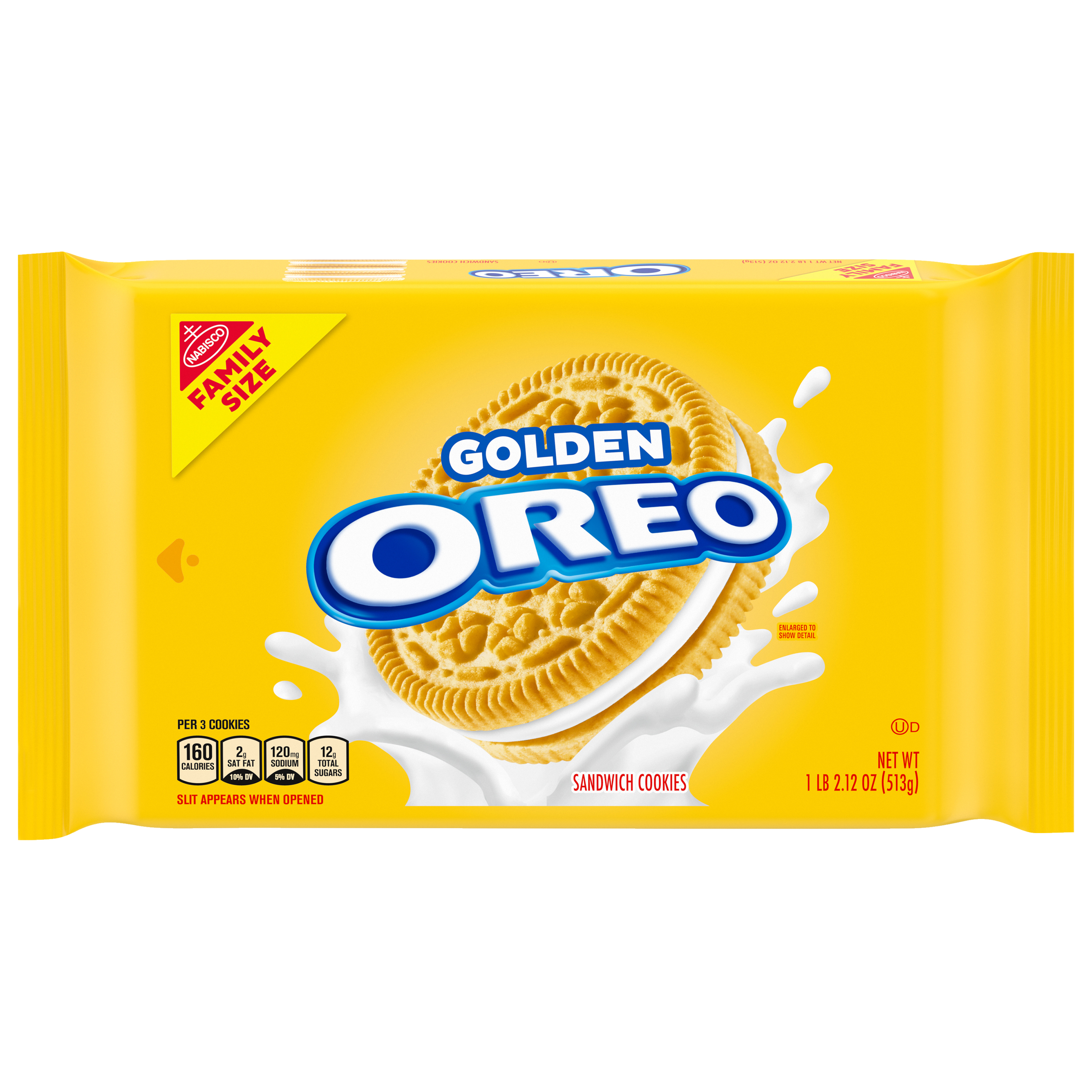Photo of Oreo Golden Vanilla Sandwich Cookies, Family Size - 18.12 Ounce