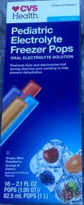 Electrolyte Popsicles (Cvs)