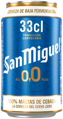 CERVEZA SAN MIGUEL 0.0 LATA 33 CL