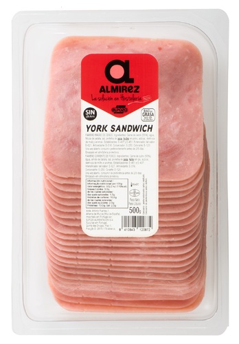 YORK SANDWICH ALMIREZ LONCHAS 500 GR