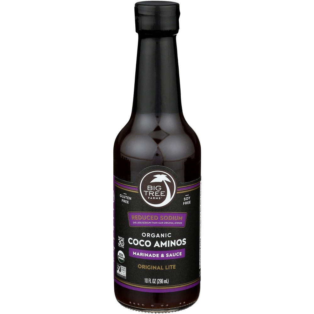 Big Tree Farms Organic Coco Aminos, Marinade & Sauce, Original Lite, 10 Fl Oz (296 Ml)