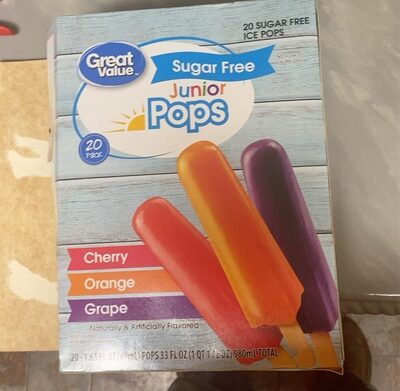 Great Value Sugar Free Junior Pops