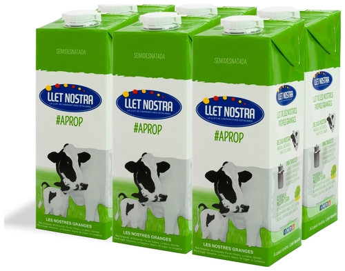 LLET NOSTRA SEMIDESNATADA BRIK 1 LT