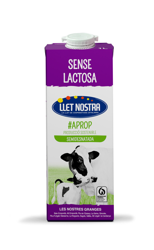 LLET NOSTRA S/LACTOSA SEMIDESNATADA 1 L