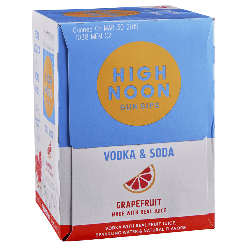 Photo of High Noon Grapefruit Vodka Hard Seltzer Single Serve 355 Ml