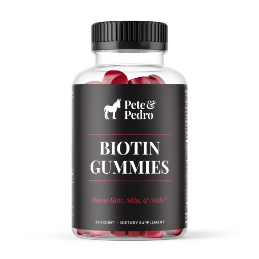 Pete & Pedro Biotin Gummies Daily Hair Strengthening Supplement