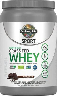 Sport Certified Grass Fed Whey Premium Protein Isolate, Chocolate
