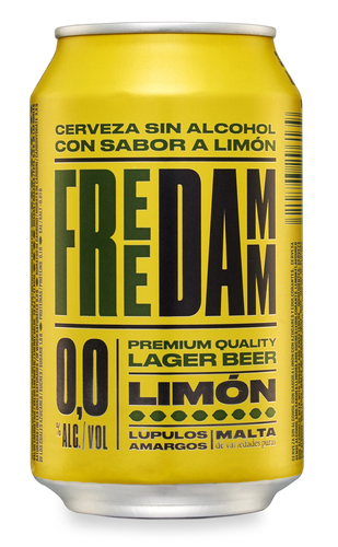 CERVEZA FREE DAMM LIMON LATA 33 CL