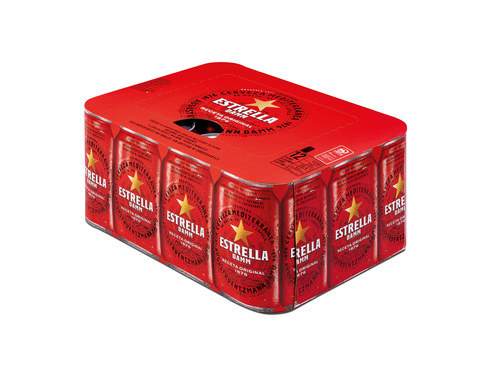 CERVEZA ESTRELLA DAMM LATA 33 CL P-12