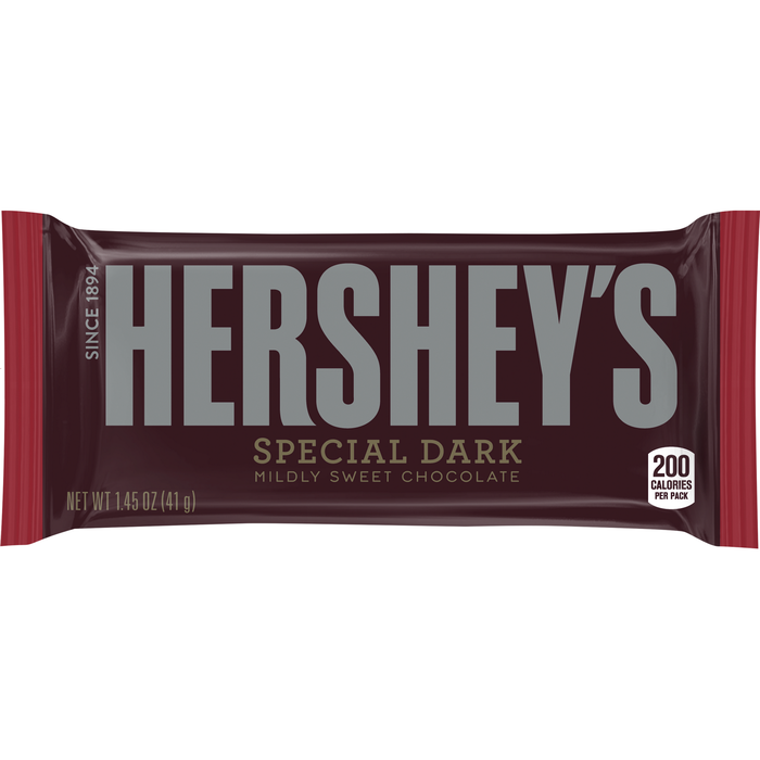 Photo of Hershey's Special Dark Chocolate Whole Almonds Candy Bar 1.45oz Unit