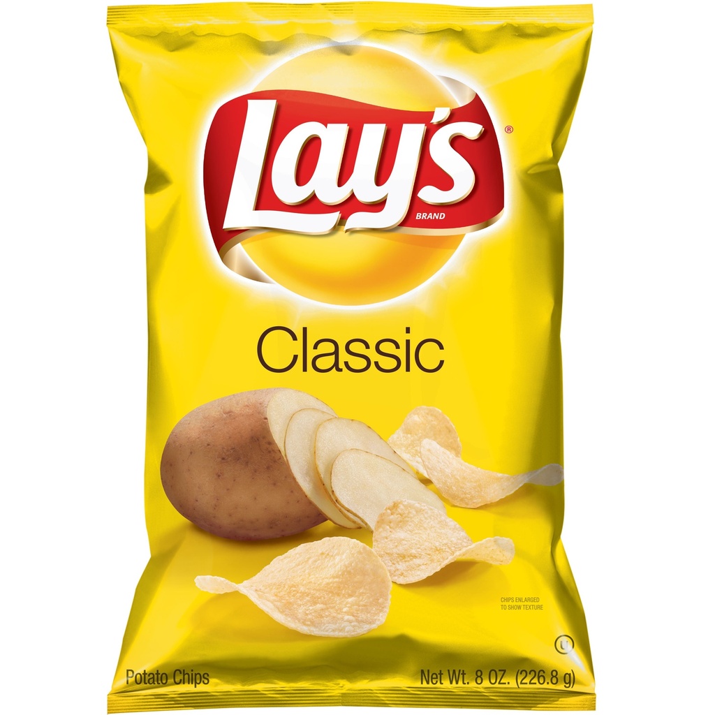 Photo of Lay's Classic Potato Chips 8 Ounce Bag