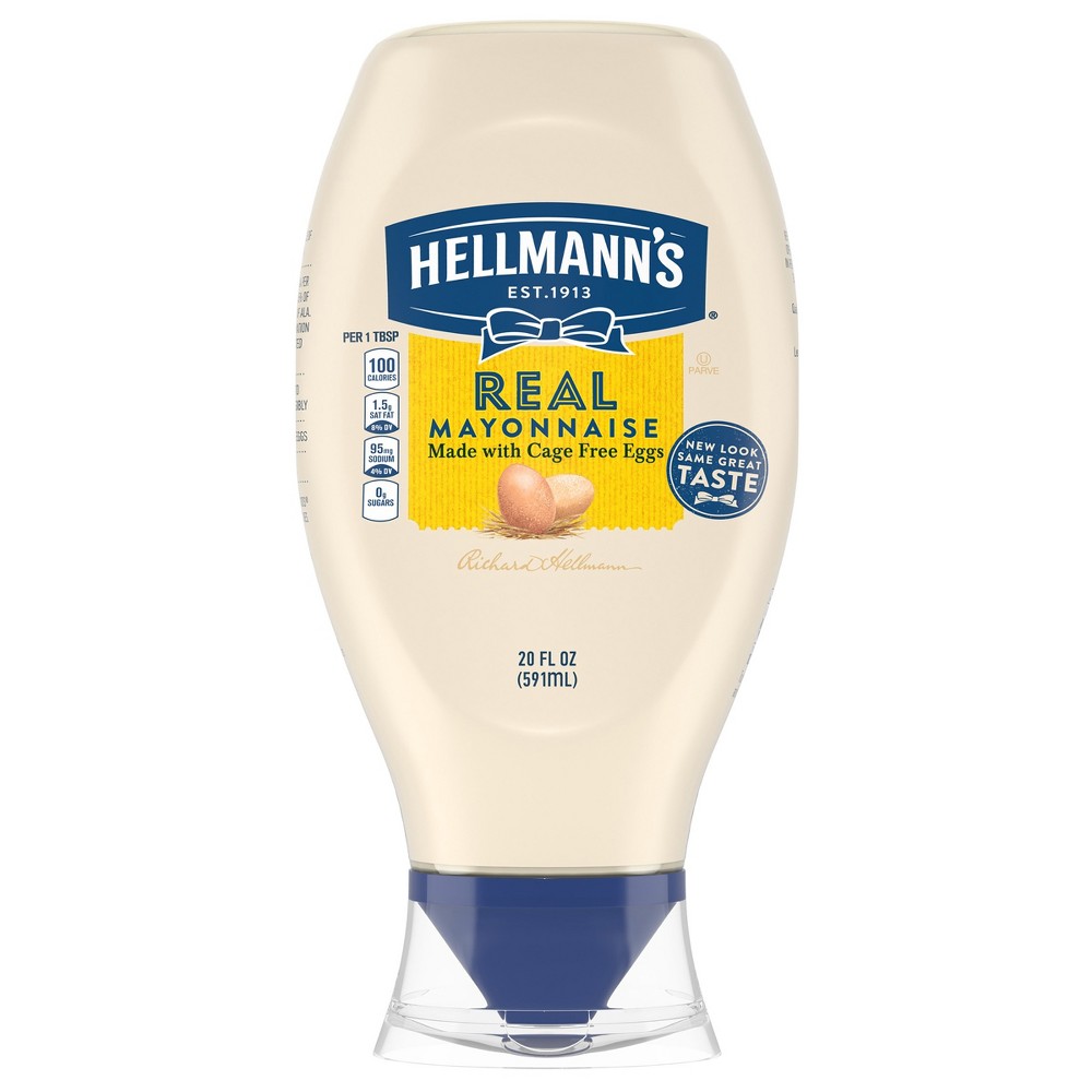 Photo of Hellmann's Hellman's Real Mayonnaise Squeeze Bottle - 20 Ounce