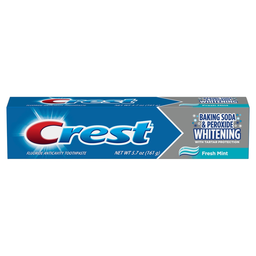 Photo of Crest 6 Baking Soda & Peroxide Whitening Tartar Fresh Mint Toothpaste 2.4 Oz