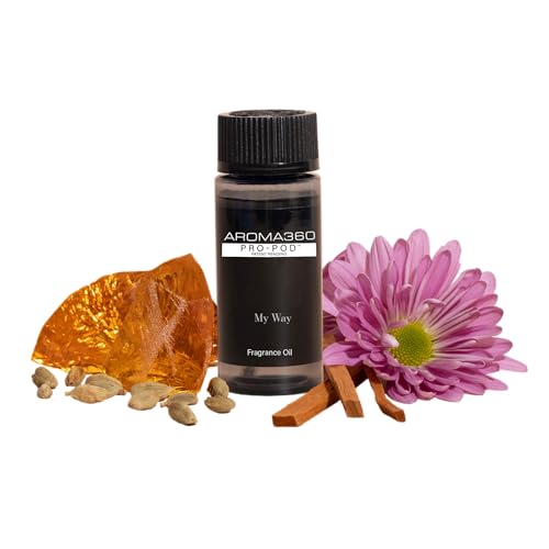 Aroma360 My Way Pro Pod - Fragrance Oil Blend - Hotel Inspired Luxury Essential Oil Diffuser Aromatherapy Scent Diffuser Oil Tuscan Leather, Lush Sandalwood And Iris 1.7 Fl Oz, 50 mL