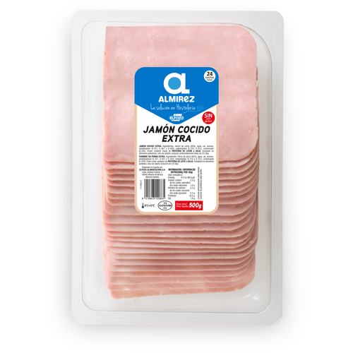 JAMON COCIDO EXT.ALMIREZ LONCHAS 500GR