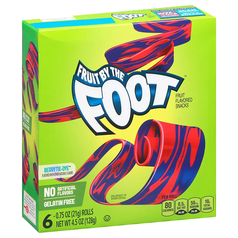 Photo of Fruit by the Foot Gluten Free Berry Tie Dye Flavored Snacks