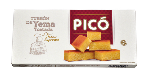 TURRON YEMA TOSTADA SUPREMA PICO 250 GR