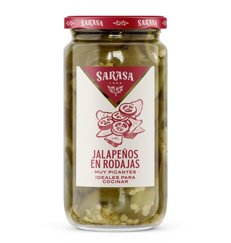 JALAPEÂ¥OS SARASA MUY PICANTES T-388 GR
