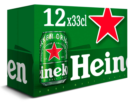 CERVEZA HEINEKEN LATA 33 CL P-12