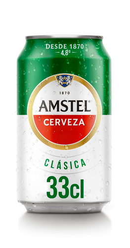 CERVEZA AMSTEL CLASICA LATA 33 CL
