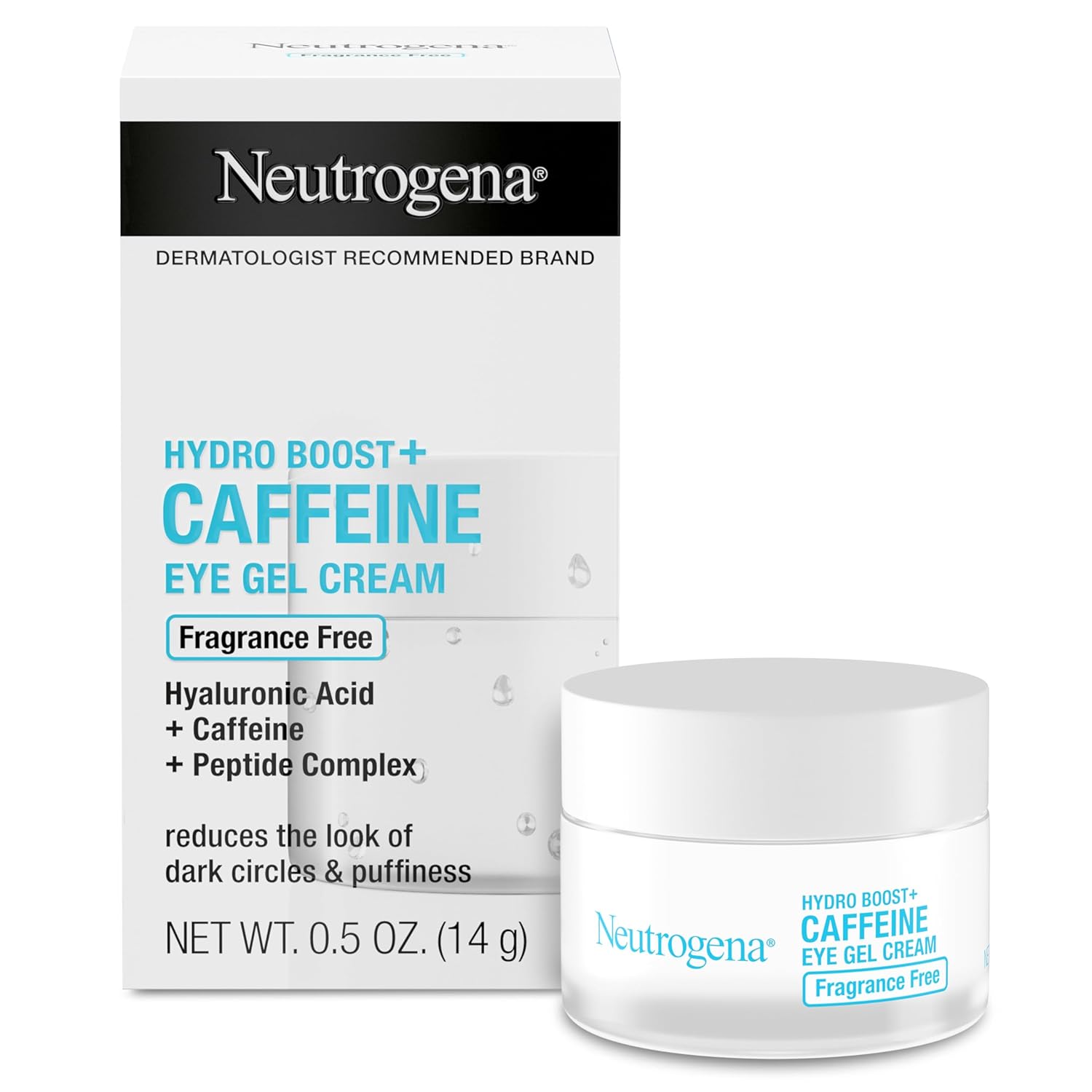 Neutrogena - Hydro Boost Caffeine Eye Gel Cream- Fragrance Free- 0.5 Oz