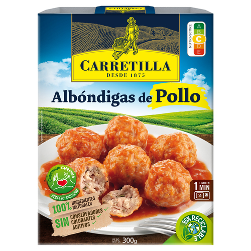 ALBONDIGAS POLLO TOMATE CARRETILLA 300 G