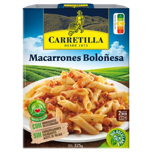 MACARRONES BOLOÂ¥ESA CARRETILLA 325 GR