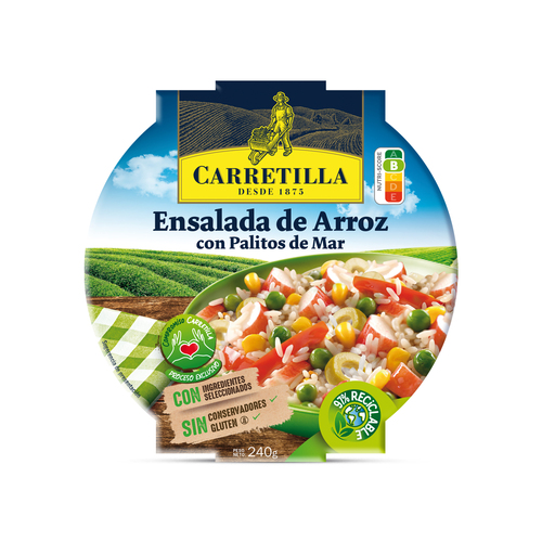 ENSALADAS CARRETILLA ARROZ-PALITOS 240 G