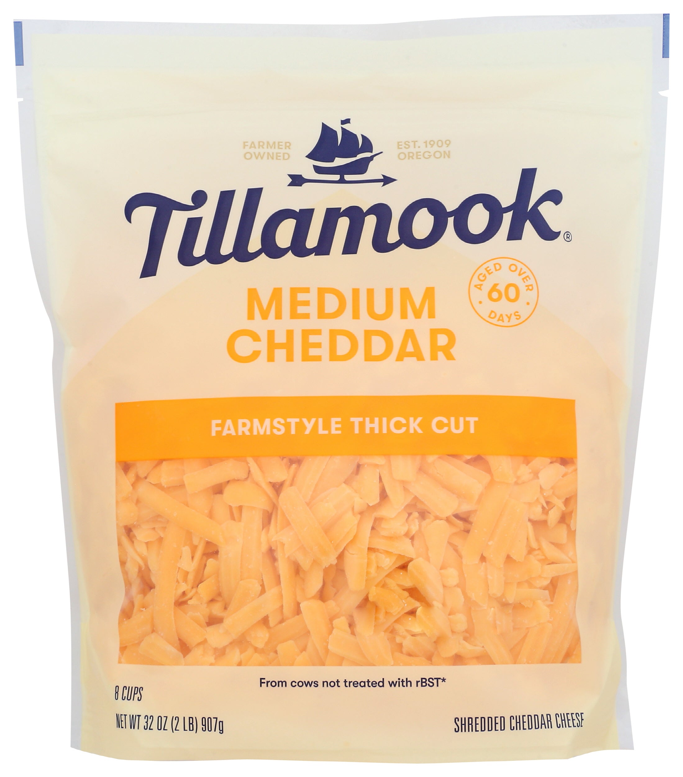 Farmstyle Cut Medium Cheddar Shredded Cheese