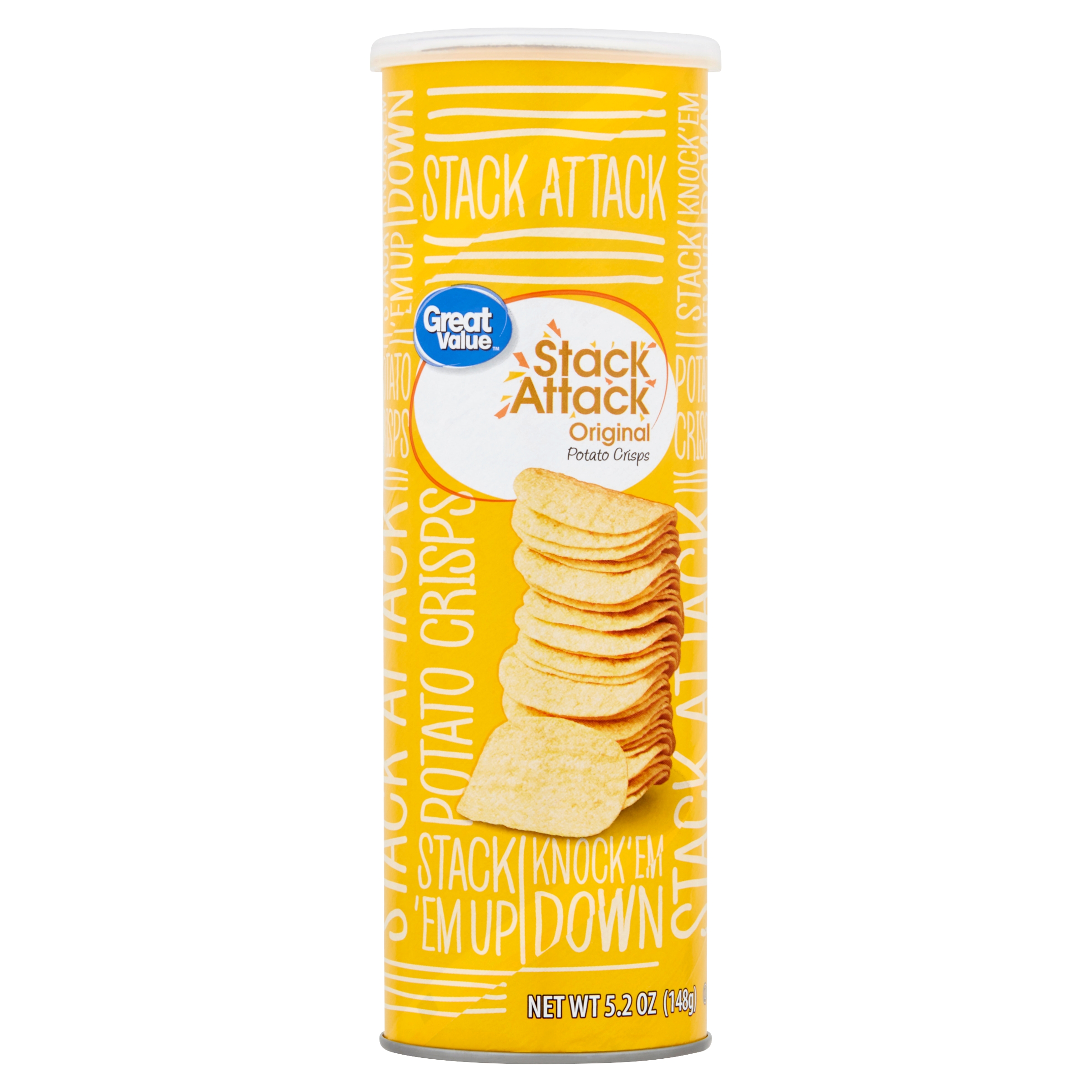 Original Stack Attack Potato Crisps Chips, Original