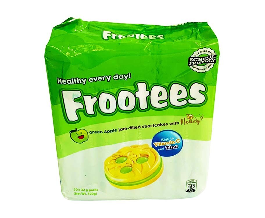 Rebisco Frootees Green Apple Jam-Filled Shortcakes With Honey 10's
