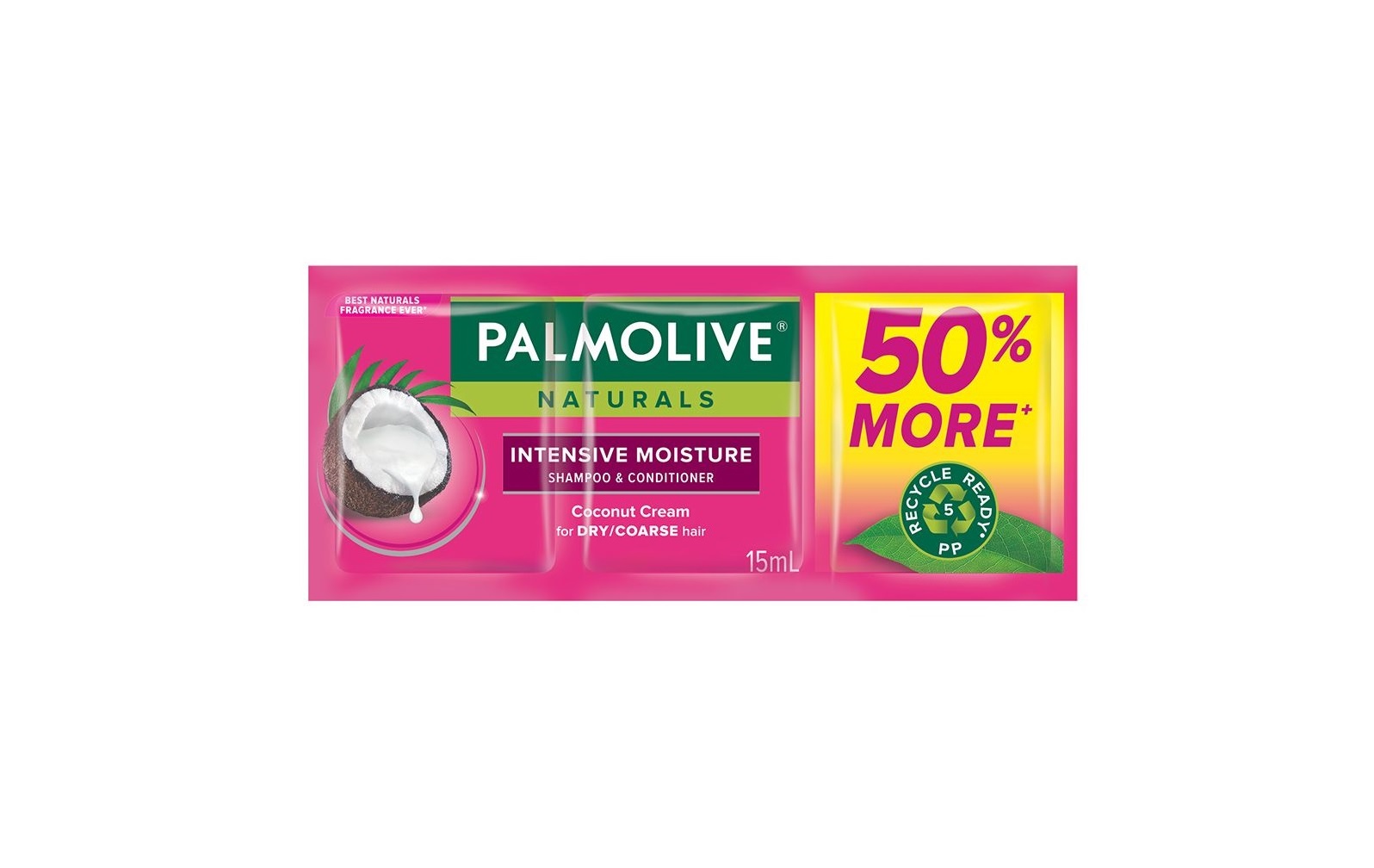 Palmolive Naturals Shampoo Intensive Moisture 50% More 15ml X 12's