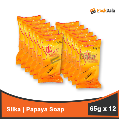Silka Whitening Herbal Soap Papaya 65g