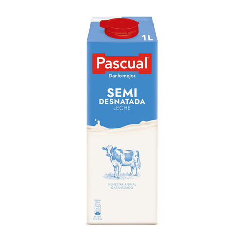 LECHE PASCUAL SEMI BRIK 1 L
