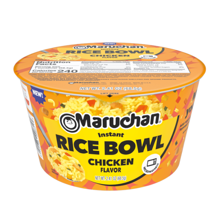 Photo of Maruchan Rice Bowl, Chicken Flavor, Instant 3.76 Oz