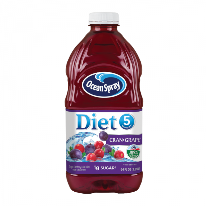 Ocean Spray Diet Cranberry Grape Juice Drink 64 Fl Oz