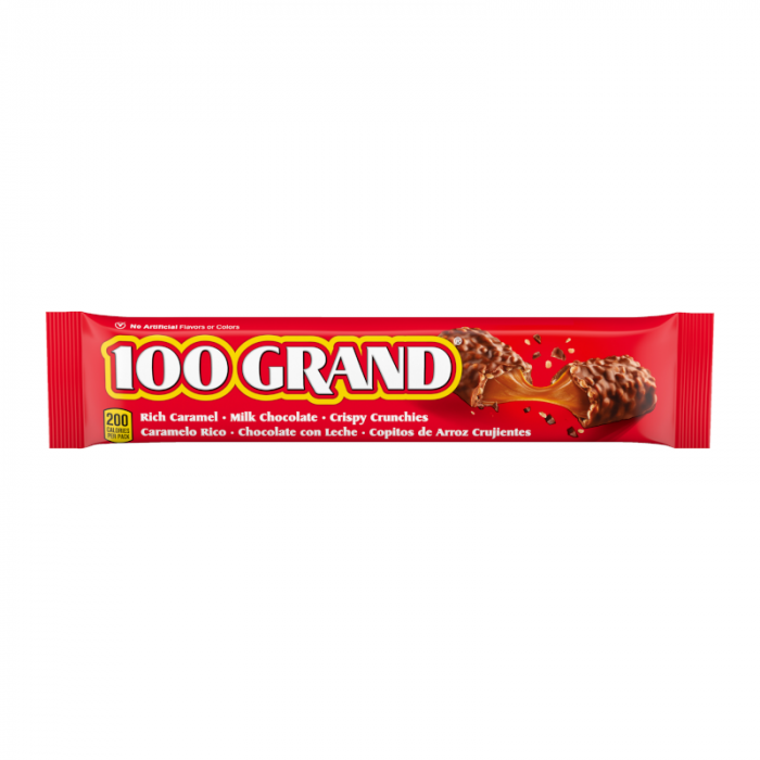 Photo of 100 Grand Nestle Caramel, Milk Chocolate Candy Bar 1.5 Oz