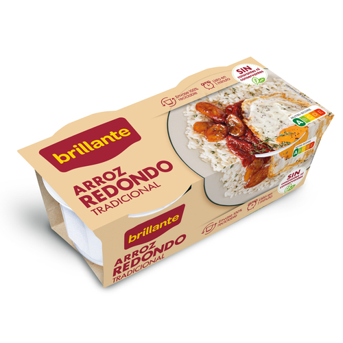 ARROZ BRILLANTE REDONDO 2x125 GR