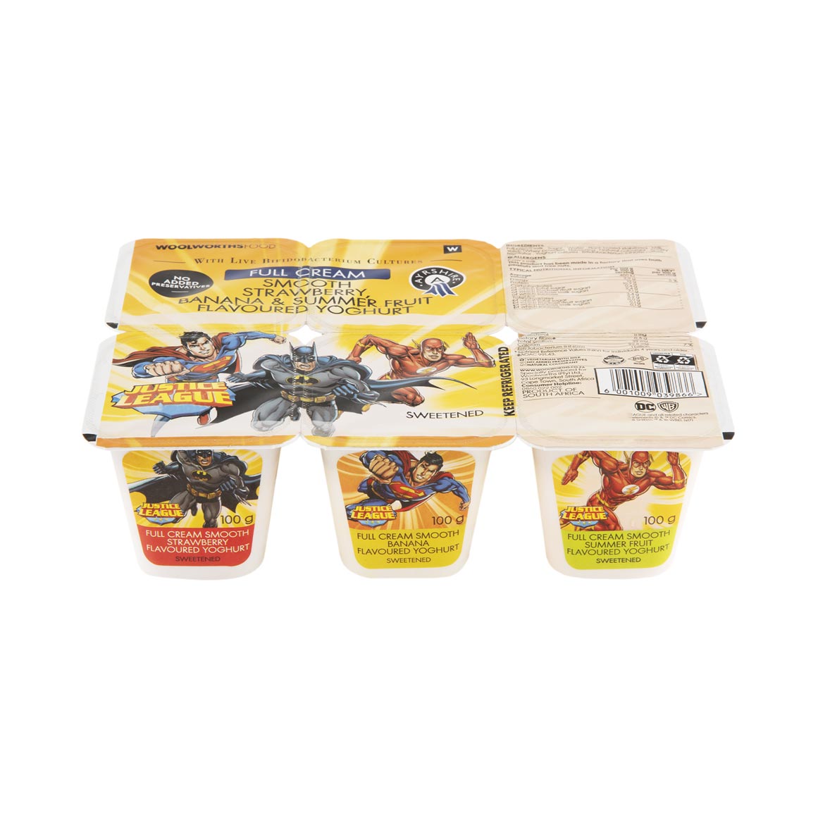 Smooth Strawberry, Banana & Summer Fruit Flavoured Yoghurt