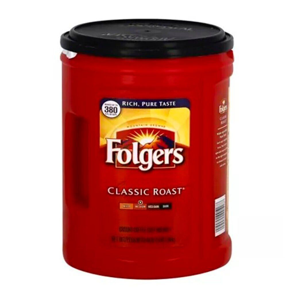 Photo of Folgers Classic Roast Medium Ground Coffee 48 Oz Canister